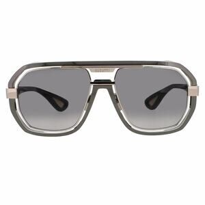 New! BUGATTI 08-GM/WG Stylish Gunmetal White Gold Sunglasses, Authentic